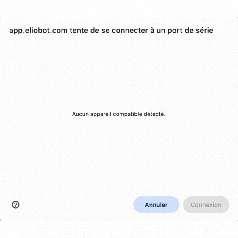 Aide pour la connexion à Eliobot